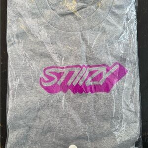 Gray Heather Stiiizy T-Shirt with Pink Graphic brand new